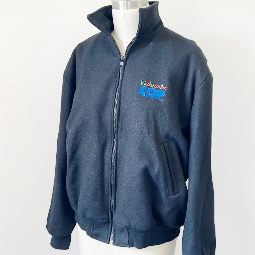 Kindergarten Cop 1990s Promotion Studio Black Bomber Jacket Coat Sz L